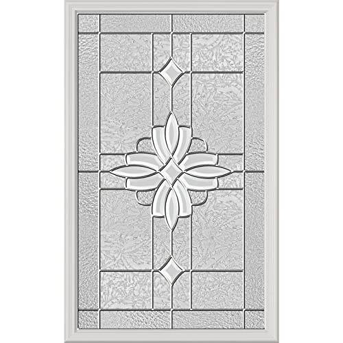 Western Reflections Laurel Door Glass - 24" x 38" Frame Kit, Nickel Caming