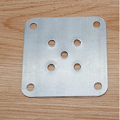 4 Pack Leg Mounting Plates Furniture Wooden Legs Mount Flat T-Plate Connector Attachment Bracket Base with Screws for Sofa Cabinet Chair Couche Seat Repair Replacement DIY