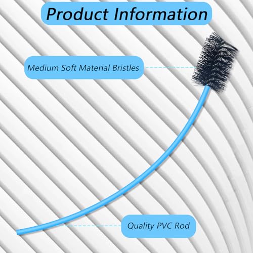 2 PCS Condensate Flexible Drain Brush, 15.7 in Nylon and PVC Drain Line Cleaning Brush, Keep Condensate Traps Clean, for AC Condensate P Trap, Dirt Clean Condensate Drain Trap - style: 2 PCS 15.7 In