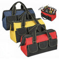 Sanwuta 3 Pack 16 Inch Tool Bags, Classic, Blue, Red, Yellow - color: Blue, Red, Yellow, size: 16 Inch, style: Classic