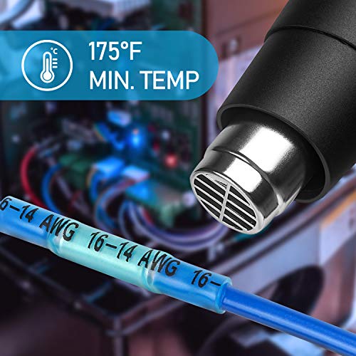 TICONN 400PCS Heat Shrink Butt Connectors, Crimp Wire Connectors Kit - size: Mix 400 PCS