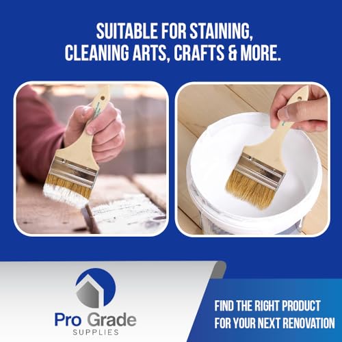 Pro Grade 4" Chip Brushes, Disposable Paint Brushes, for Sealers, 24 Pack
