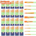 ESRICH 200PCS Paint Brushes, Paint Brush for Acrylic Painting - color: Green, size: 200