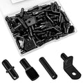 104Pcs Shelf Pins Pegs Kit,4 Styles Shelf Support Pegs,Bookshelf Pegs for Shelves,Cabinet Shelf Bracket Pegs Shelf Holders Pins for Kitchen Furniture & Closet (5mm & 1/4 inch,Black) - style: 4 Style-Black-104 Pcs