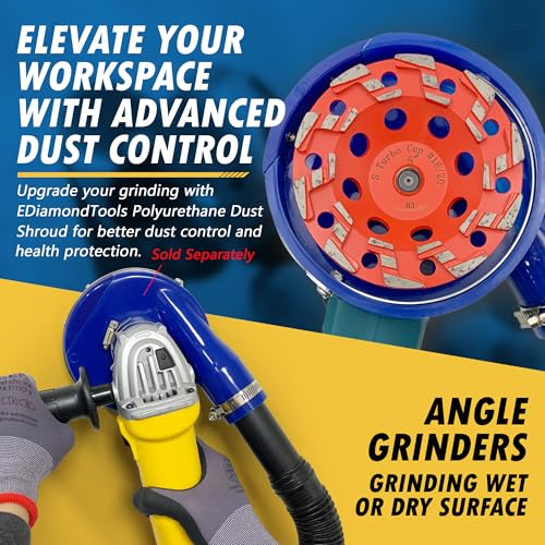 5" Diamond Grind Wheel S Seg Concrete & Coating 5/8"-11 Threaded Arbor - style: 5" Diameter / S Segments
