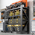 Heavy Duty Metal Shelving Units, Garage Shelves & Storage System - size: 48"W x 24"D x 69"H