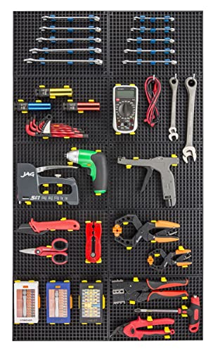 Free Zone 4-Piece Large Pegboard Set - color: Black