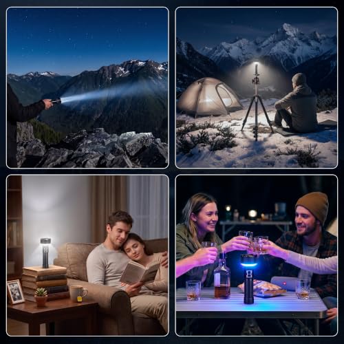 EverBrite 1700LM Rechargeable Flashlight with Spotlight, Floodlight & RGB