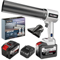 Cordless Handheld Car Dryer Blower, 1800G 335MPH Air Duster - color: White