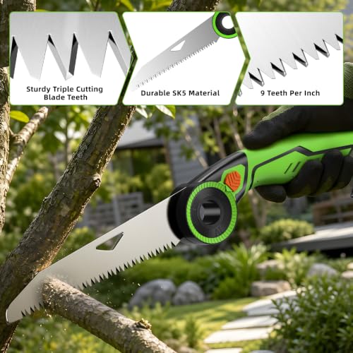 Pruning Saw with Extra-Long Blade,Hand Saw for Wood Cutting and Trimming - size: 14.5