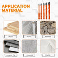 BGTEC Cemented Carbide Drill Bits Masonry Drill Bits, 10pcs Quick-fit Shank 6MM Cross Spiral Hard Alloy Drill Bit for Wood Plastic Masonry Ceramic Tile Concrete Marble - size: 10pcs 6mm