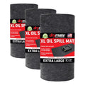 Drymate XL Oil Spill Mat (36" x 59"), Premium Absorbent Oil Pad, Reusable, Washable, Durable, Waterproof Backing Contains Liquids, Protects Garage Floor Surface (USA Made) (Pack of 3) - size: 36" x 59" (3-Pack)