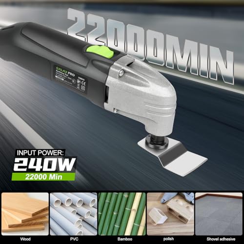 GALAX PRO Corded Oscillating Multi Tool Kit 2.0-Amp with 11Pcs Accessories - style: 2.0 Amp