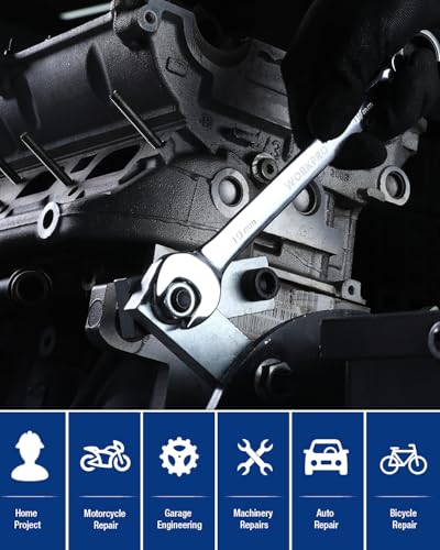 WORKPRO 19 mm Ratcheting Combination Wrench, Mirror Polish Chrome Plating - size: 19 mm, style: Mirror Polish
