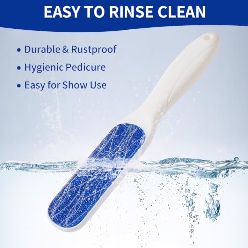 Nano Glass Foot File, Double-Sided Foot Callus Remover for Cracked Heels - color: White