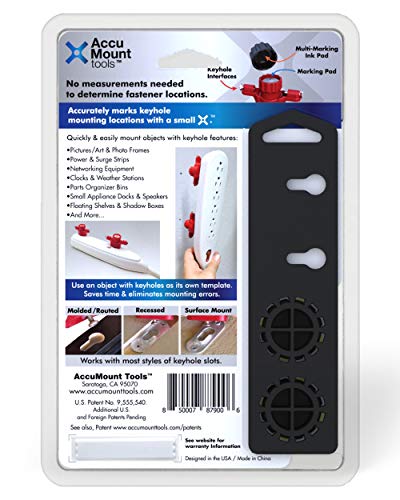Picture Hanging Marking Tool No-measure Keyhole & Sawtooth Fastener Locator
