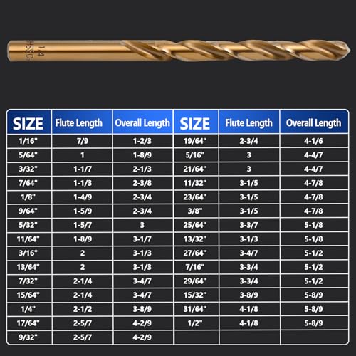Cobalt Drill Bit Set - 29Pcs M35 HSS Twist Drill Bits - style: 29 pcs Cobalt