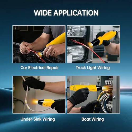 120PCS Solder Seal Wire Connectors Kit with Dual Temp Heat Gun, Heat Shrink Solder Butt Connectors Waterproof Electrical Terminals for Automotive Marine Boat RV Wiring Repair (120, Black) - color: BLACK