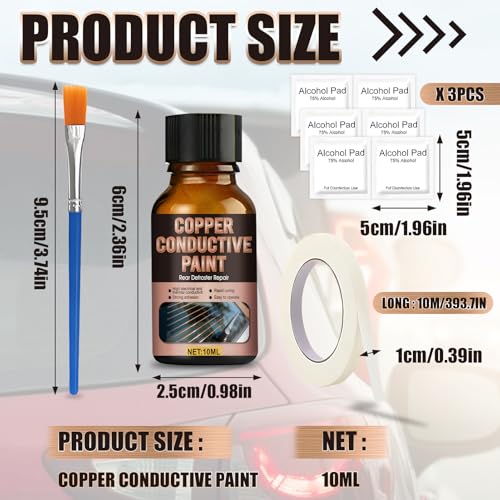 Rear Defroster Repair Kit, Highly Conductive, Copper-Based Material