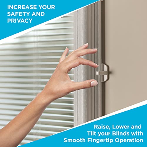 ODL Add On Blinds for Raised Frame Doors - Outer Frame Measurement 22" x 38" - Home Improvement - Easy to Install, Use and Maintain - Innovative Window Shades Behind The Tempered Safety Glass Panels - size: 22"W x 38"H