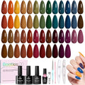 Beetles Fall Gel Polish Set, Fall Passage Collection, 25 Autumn Colors - color: Fall Passage - 25 Colors