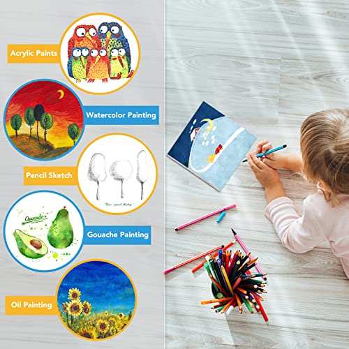 ESRICH Small Canvas Pack of 36, 5x5In Blank Canvases for Painting, Home Decor Projects - size: 5x5in-36 Packs