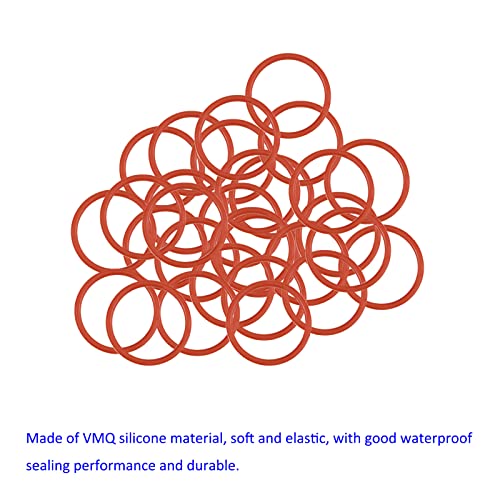 M METERXITY 30 Pack Silicone O-Rings - Garden Water Hose Rubber Sealing Gasket Ring, Soft & Elastic, Apply to Outdoor (10mmx12mmx1mm, Red) - size: 10mmx12mmx1mm
