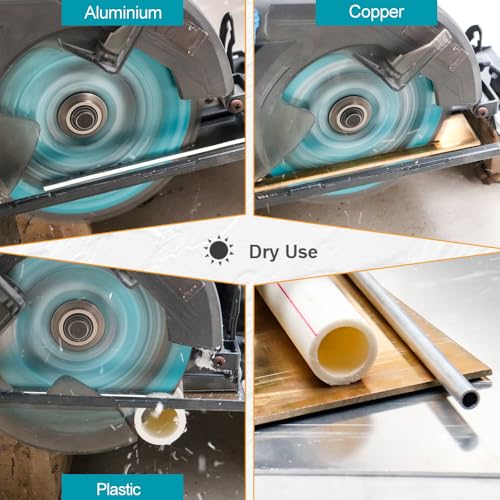12 Inch 100 Teeth Aluminum and Non-Ferrous Metal Cutting Circular Saw Blade with 1 Inch Arbor, TCG Saw Blade for Thin Aluminum and Plastic - size: 12"