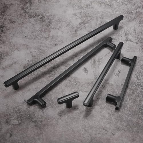 COTYKILEY 10 Pack 3 Inch(76mm) Matte Black Cabinet Handles Black Kitchen Cabinet Pulls Kitchen Cabinet Hardware - color: Matte Black, size: 3" Hole Center（76MM）