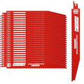 25 Pack 9 Inch 6/12 Tpi Reciprocating Saw Blades Bi-Metal Steel Demon with Perma-Shield Coating Stud and Reciprocating Saw Blades for Cutting Embedded Wood Metals PVC Pallets etc. - size: 9in 25Pack, style: 6/12 Tpi