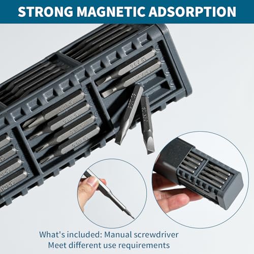 Mini Electric Screwdriver Set,Precision Electric Screwdriver，72-in-1 Magnetic Bits，3 Gears Torque, 3LED light,Magnetic Storage，Overload Protection, Repair Tool Set