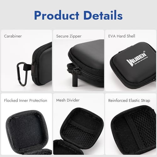 WUBEN G5 Flashlight Holster, EDC Portable Mini Flashlight Pouch, 75*75*30mm - color: Black(G5 Box)