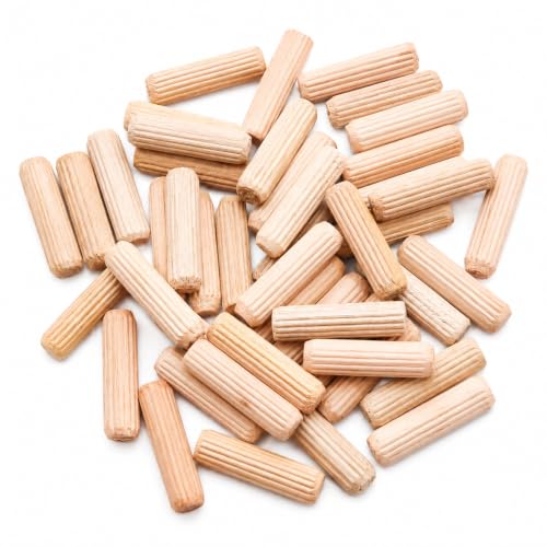 48Pcs 8mm x 30mm / 5/16 Inch x 1.18 Inch Wooden Dowel Pin - size: 8 x 30mm