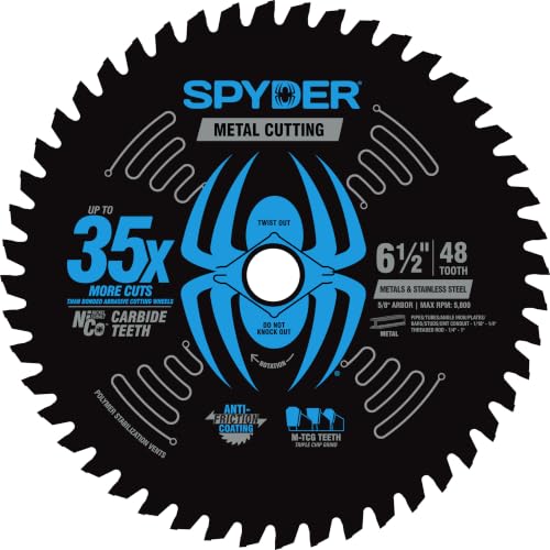 Spyder 6-1/2″ 48T Circular Saw Blade for Metals and Stainless Steel (13500)