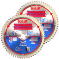 2-Pack 6-1/2" 60-Tooth 5/8" Arbor Woodworking Circular Saw Blade,Ultra Finish/General Purpose,Special Anti-Thermal Adhesion Coating on Cutting Edge-TA,High Finish, Long Life,6-1/2" 60T 5/8" - size: 2PCS 6-1/2" 60T 5/8"