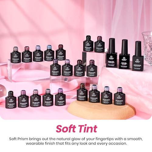 Beetles Soft Tint Nude Gel Nail Polish Set, 20 Colors Jelly Gel Polish Kit - color: Soft Tint - 20 Colors