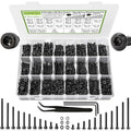 M3 Hex Socket & Button Head Bolt & Nut Assortment Kit, 2540Pcs - size: E. M3