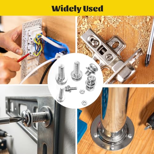 640PCS M2M2.5M3M4M5 Phillips Pan Head Machine Screws Assortment Kit - size: SS M2M2.5M3M4M5 640pcs