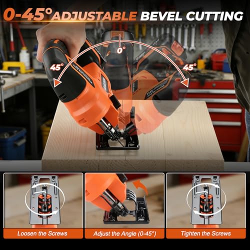 Cordless Jig Saw 21V Brushless 4 Orbital Bevel Cuts Variable