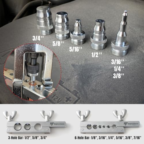 Thorstone 45 Degree Flaring Tool Kit, 9 Tube Sizes from 1/8" to 3/4", Blue - size: 9 Sizes (1/8"-3/4")