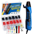 350W Mini Heat Gun Kit, 300PCS 10-26 AWG Waterproof Solder Seal Wire Connectors & 3:1 Shrink Tube Kit, Portable Hot Air Gun with 2-Temp Max 752°F (400°C) for Automotive, Marine, Wiring Repair - size: 300pcs (with heat gun)