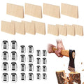 36 Pcs Hammer Handle Wedges Kit,Wood & Metal Wedges for Carpenter
