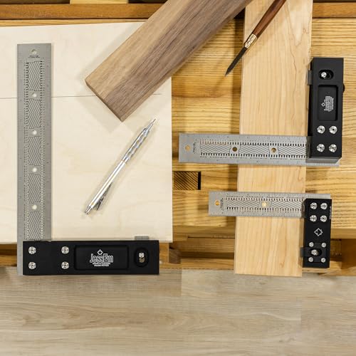 JessEm 12" Precision Woodworking Square - Self-Standing Layout Tool
