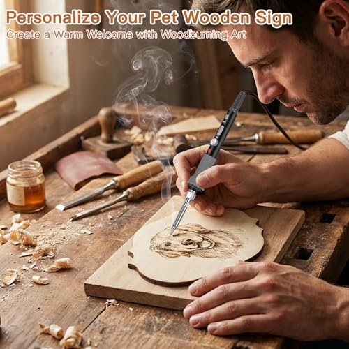 Wood Burning Kit - All-in-One Wood Burning Tool Pen Wood Burner Kit