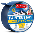 XFasten Professional Blue Painters Tape, Multi-Use, 3 Inches x 60 Yards Blue Tape - Sharp Edge Line Technology, Produces Sharp Lines | Residue-Free and Artisan Grade Wall Trim Tape - size: 3 Inches x 60 Yards (Single Pack)