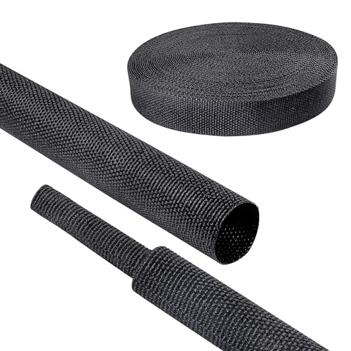 2:1 Ratio Automotive Heat Shrink Braided Sleeving 1/2''-12ft - size: 1/2"-12ft