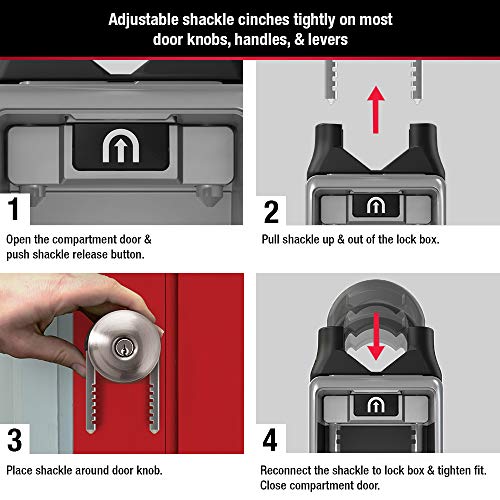 Master Lock 5420EC Set Your Own Combination Portable Lock Box with Adjustable Shackle, 6 Key Capacity - size: 6 Key Capacity, style: Adjustable Shackle