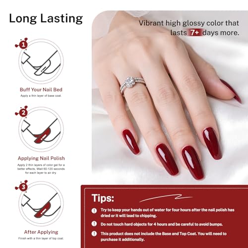 OpenLive 16.5ml Dark Red Nail Polish Large Volume Nail Polish - color: Dark Red