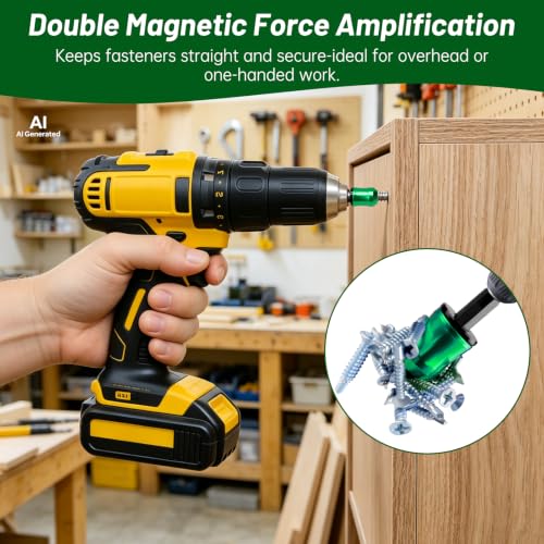 3Pcs Magnetic Drill Bit Holder,Strong Magnetic Screw Holder-(3 colors)