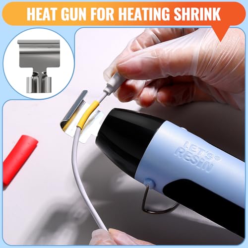 LET’S Resin Heat Gun for Resin, 350W Fast Heat Dual Temp with 4.9Ft Cable